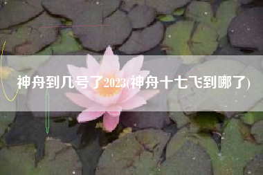 神舟到几号了2023(神舟十七飞到哪了)