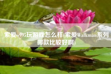 索爱w995玩游戏怎么样(索爱Walkman系列哪款比较好啊)