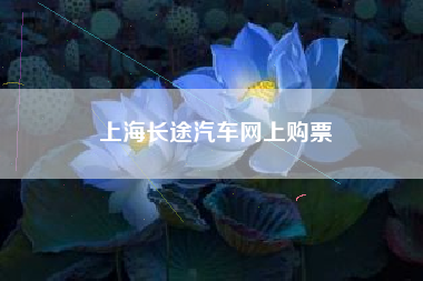 上海长途汽车网上购票