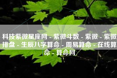 科技紫微星座网 - 紫微斗数 - 紫微 - 紫微排盘 - 生辰八字算命 - 周易算命 - 在线算命 - 算命网