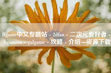 Hgame中文专题站 - 2dfan - 二次元爱好者 - hgamecn - galgame - 攻略 - 介绍 - 资源下载