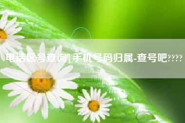 电话区号查询|手机号码归属-查号吧????