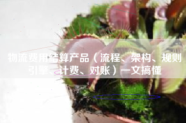 物流费用结算产品（流程、架构、规则引擎、计费、对账）一文搞懂